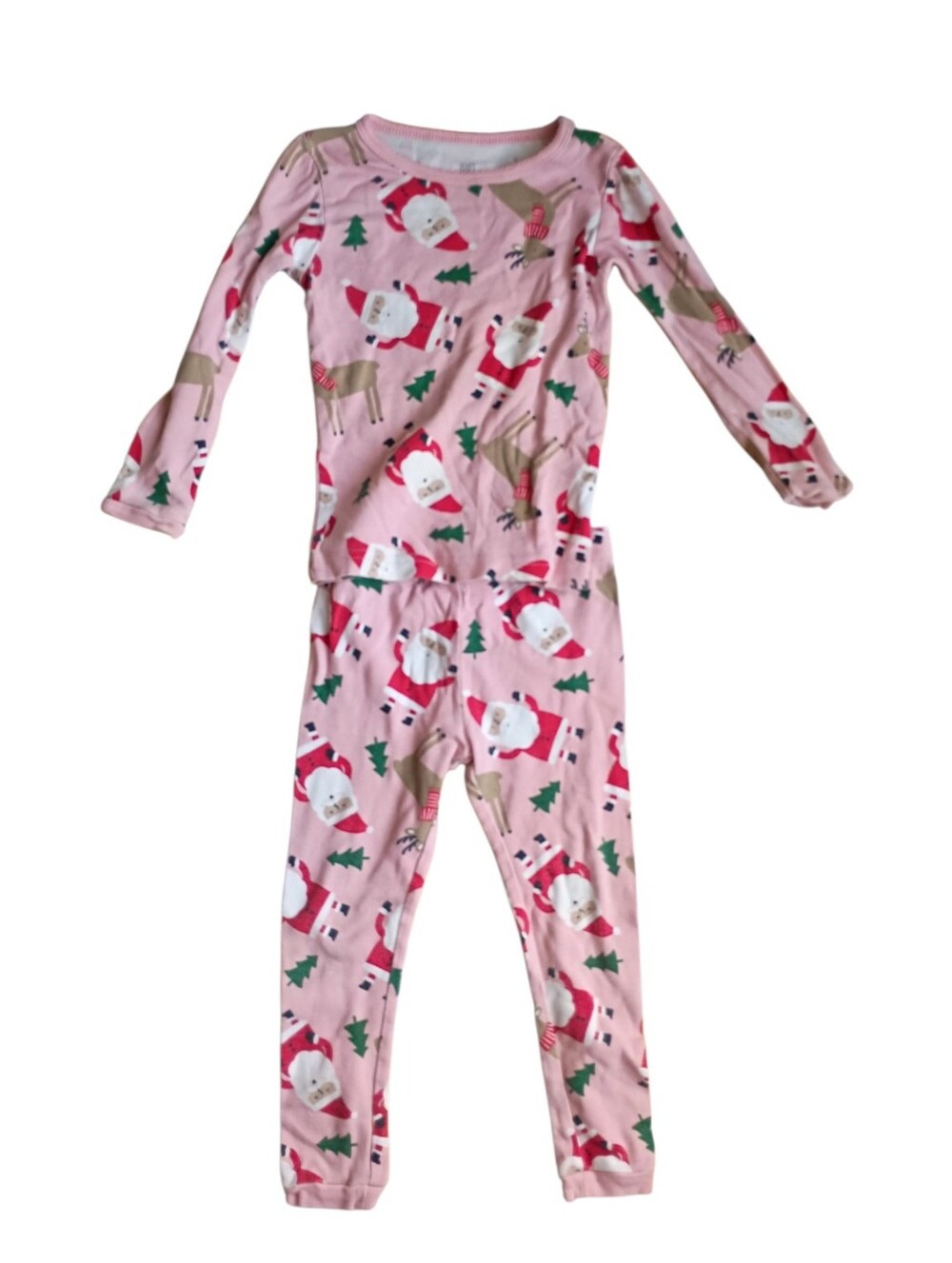 Carter's Pink Christmas Pajama Set Size Girls 2t